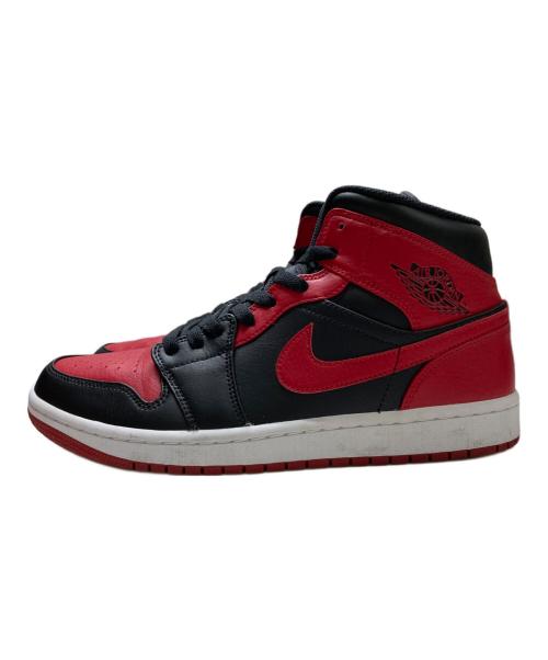NIKE（ナイキ）NIKE (ナイキ) AIR JORDAN 1 MID レッド×ブラック サイズ:26.5の古着・服飾アイテム