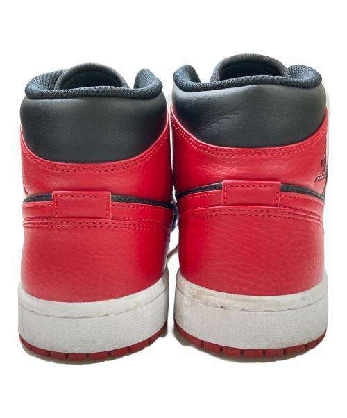 NIKE（ナイキ）NIKE (ナイキ) AIR JORDAN 1 MID レッド×ブラック サイズ:26.5の古着・服飾アイテム