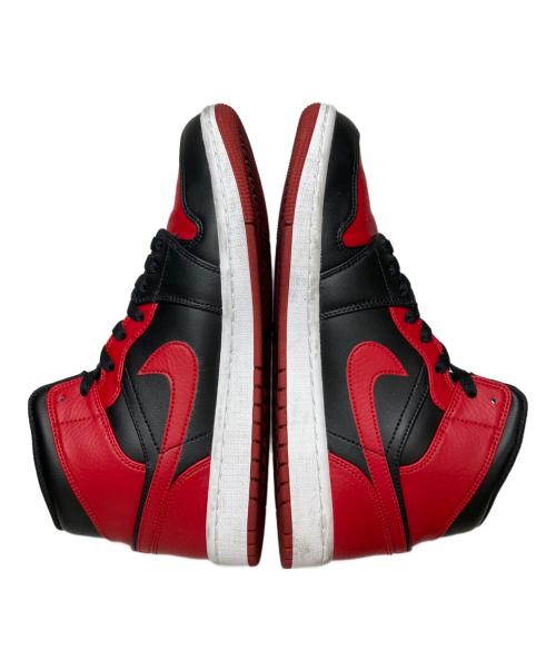 NIKE（ナイキ）NIKE (ナイキ) AIR JORDAN 1 MID レッド×ブラック サイズ:26.5の古着・服飾アイテム