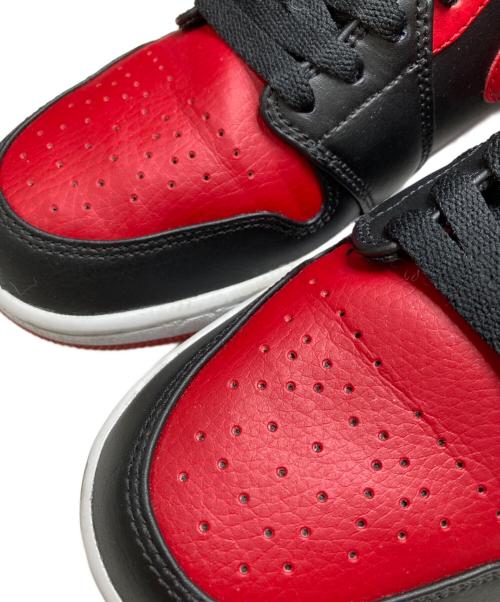 NIKE（ナイキ）NIKE (ナイキ) AIR JORDAN 1 MID レッド×ブラック サイズ:26.5の古着・服飾アイテム