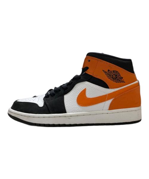 NIKE（ナイキ）NIKE (ナイキ) AIR JORDAN 1 MID SHATTERED BACKBOARD ブラック×オレンジ サイズ:26.5の古着・服飾アイテム