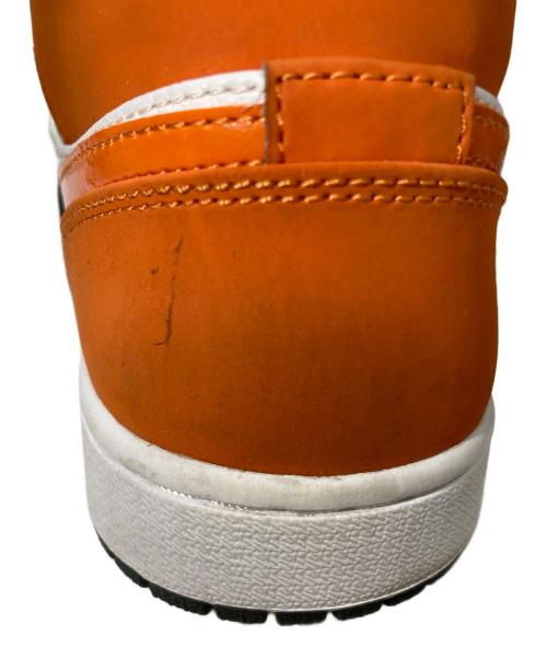 NIKE（ナイキ）NIKE (ナイキ) AIR JORDAN 1 MID SHATTERED BACKBOARD ブラック×オレンジ サイズ:26.5の古着・服飾アイテム
