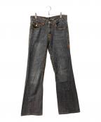 TRUE RELIGIONトゥルー レリジョン）の古着「フレアデニム」｜ブラック