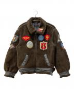 AVIREXアヴィレックス）の古着「TOP GUN RETRO BOA B-3 フライトジャケット」｜ブラウン