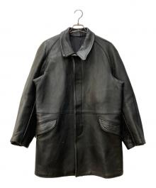 IMPERCUIR GRAULHET GVF（ジーブイエフ）の古着「ファイヤーマンレザージャケット」｜ブラック