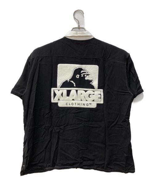 X-LARGE（エクストララージ）X-LARGE (エクストララージ) OG S/S WORK SHIRT ブラック サイズ:Lの古着・服飾アイテム