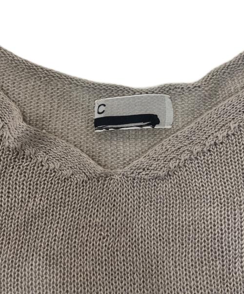 CHAOS（カオス）CHAOS (カオス) ストラドリネンニットプルオーバー ベージュ サイズ:Fの古着・服飾アイテム
