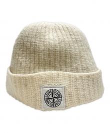 STONE ISLAND（ストーンアイランド）の古着「リブニット ビーニー」｜ホワイト