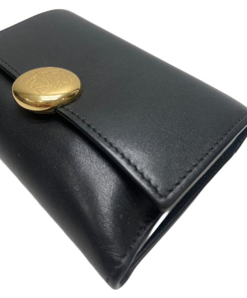 LOEWE（ロエベ）LOEWE (ロエベ) ペブルバーティカルウォレットスモール ブラックの古着・服飾アイテム