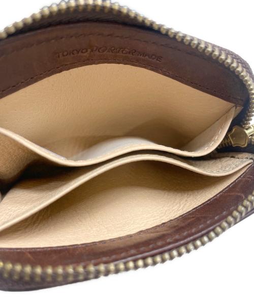 PORTER（ポーター）PORTER (ポーター) レザーソークコインケース ブラウンの古着・服飾アイテム