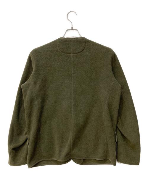 DANTON（ダントン）DANTON (ダントン) ノーカラーフリースジャケット オリーブ サイズ:40の古着・服飾アイテム