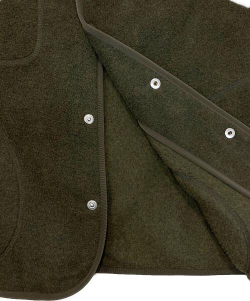 DANTON（ダントン）DANTON (ダントン) ノーカラーフリースジャケット オリーブ サイズ:40の古着・服飾アイテム