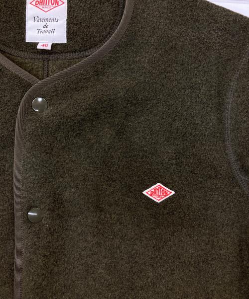 DANTON（ダントン）DANTON (ダントン) ノーカラーフリースジャケット オリーブ サイズ:40の古着・服飾アイテム