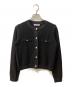 M-PREMIER（エムプルミエ）の古着「ゴールドボタンニットジャケット」｜ブラック