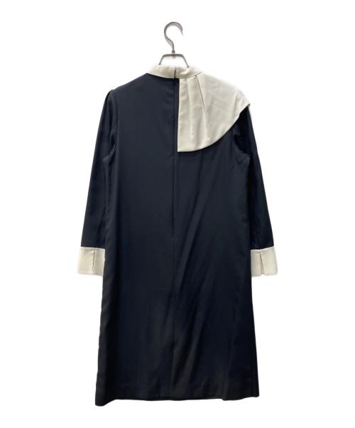 CELFORD（セルフォード）CELFORD (セルフォード) アシメフリルカラーワンピース ネイビー サイズ:38 未使用品の古着・服飾アイテム