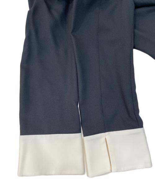 CELFORD（セルフォード）CELFORD (セルフォード) アシメフリルカラーワンピース ネイビー サイズ:38 未使用品の古着・服飾アイテム