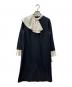 CELFORD（セルフォード）の古着「アシメフリルカラーワンピース」｜ネイビー