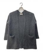 evam evaエヴァムエヴァ）の古着「WOOL FOX SHORT ROBE」｜グレー