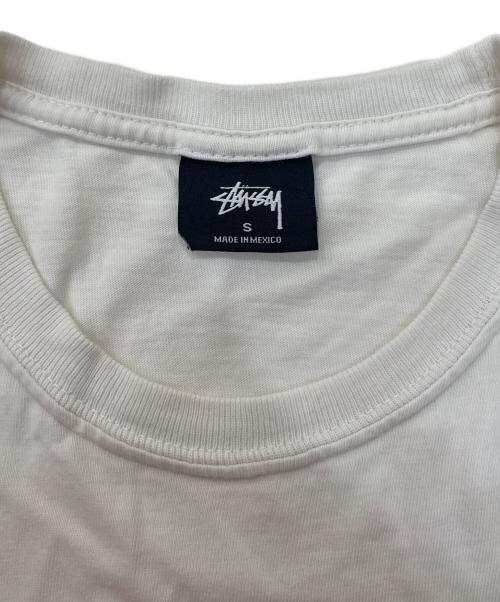 stussy（ステューシー）stussy (ステューシー) プリントTシャツ ホワイト サイズ:Sの古着・服飾アイテム