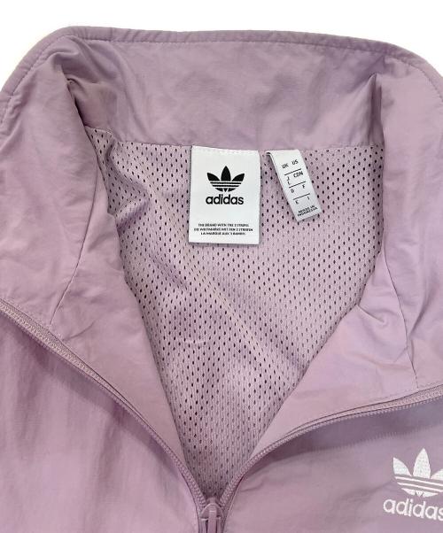 adidas（アディダス）adidas (アディダス) ナイロントラックジャケット ピンク サイズ:Lの古着・服飾アイテム