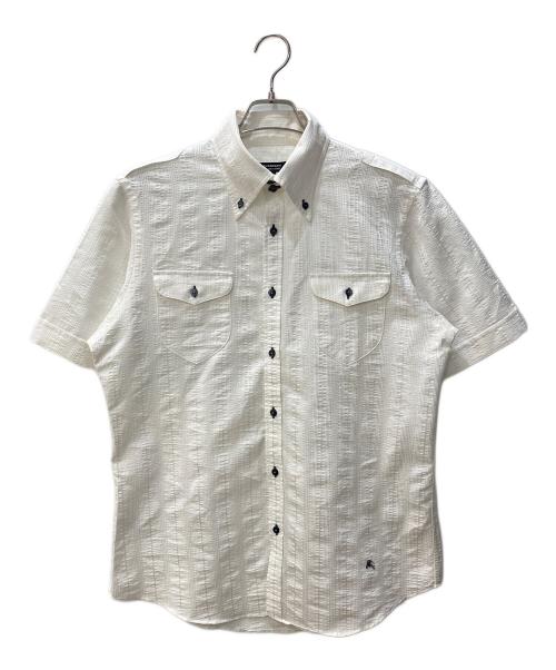 BURBERRY BLACK LABEL（バーバリーブラックレーベル）BURBERRY BLACK LABEL (バーバリーブラックレーベル) ボタンダウンシャツ ホワイト サイズ:SIZE 3の古着・服飾アイテム
