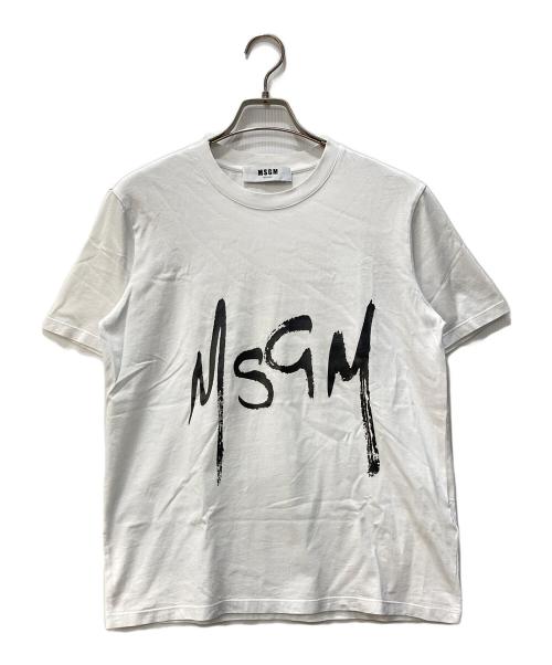 MSGM（エムエスジーエム）MSGM (エムエスジーエム) プリントTシャツ ホワイト サイズ:Ⅿの古着・服飾アイテム