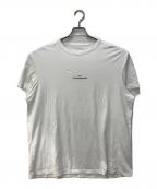 Maison Margielaメゾンマルジェラ）の古着「コットンジャージークルーネックS/Sロゴカットソー」｜ホワイト