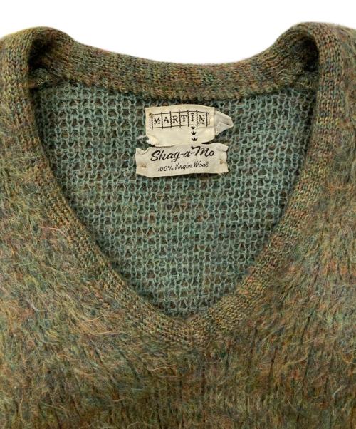 MARTIN（マーチン）MARTIN (マーチン) 60s Vintage Wool Sweater グリーン サイズ:Lの古着・服飾アイテム
