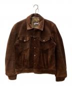 Schottショット）の古着「3rdスウェードトラッカージャケット」｜ブラウン