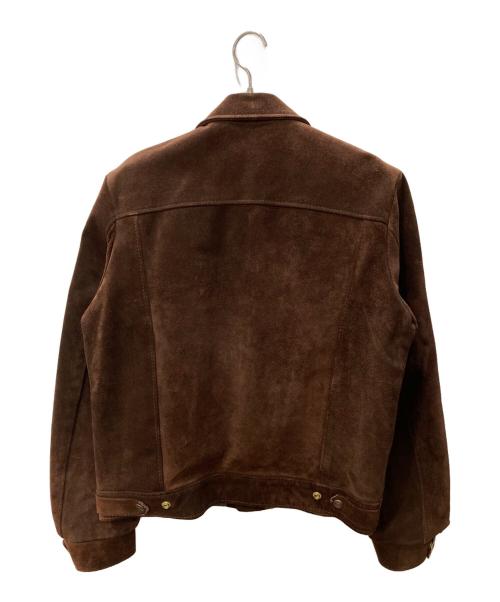 Schott（ショット）Schott (ショット) 3rdスウェードトラッカージャケット ブラウン サイズ:	SIZE 40の古着・服飾アイテム