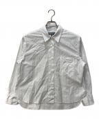 MARGARET HOWELLマーガレットハウエル）の古着「ストライプシャツ」｜ホワイト
