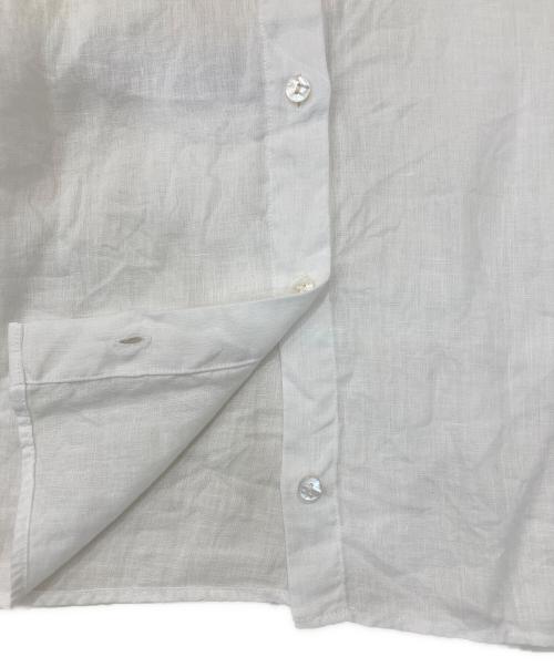 theory（セオリー）theory (セオリー) ショート丈リネンシャツ ホワイト サイズ:Ｐの古着・服飾アイテム