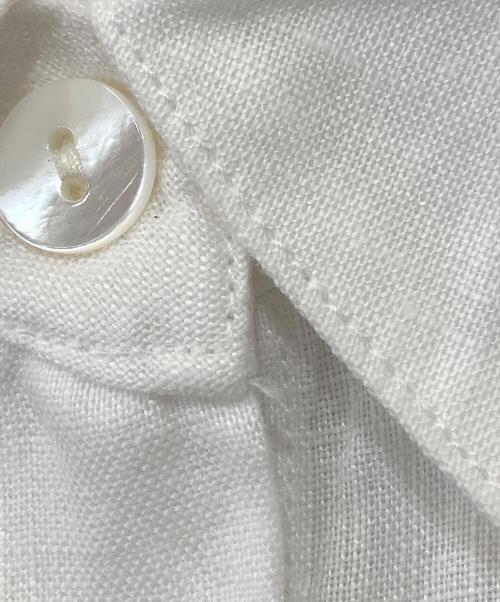 theory（セオリー）theory (セオリー) ショート丈リネンシャツ ホワイト サイズ:Ｐの古着・服飾アイテム