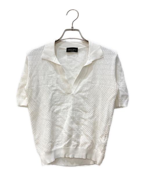 ROBERTO COLLINA（ロベルトコリーナ）ROBERTO COLLINA (ロベルトコリーナ) 半袖ニット ホワイト サイズ:Ｍの古着・服飾アイテム