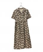 GRACE CLASSグレースクラス）の古着「パームモチーフシャツワンピース」｜ブラック