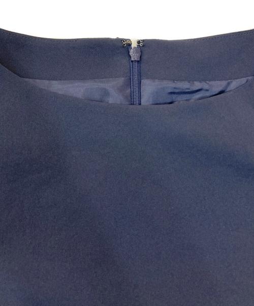 BLUE LABEL CRESTBRIDGE（ブルーレーベルクレストブリッジ）BLUE LABEL CRESTBRIDGE (ブルーレーベルクレストブリッジ) ライトウェザーコットンライクドレス ネイビー サイズ:36の古着・服飾アイテム
