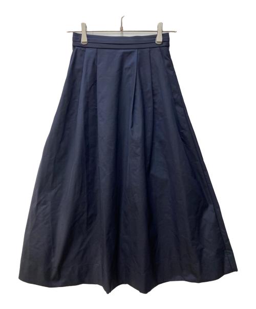 PLST（プラステ）PLST (プラステ) ボリュームタックフレアスカート ネイビー サイズ:Ｓ 未使用品の古着・服飾アイテム