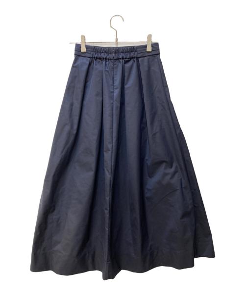 PLST（プラステ）PLST (プラステ) ボリュームタックフレアスカート ネイビー サイズ:Ｓ 未使用品の古着・服飾アイテム