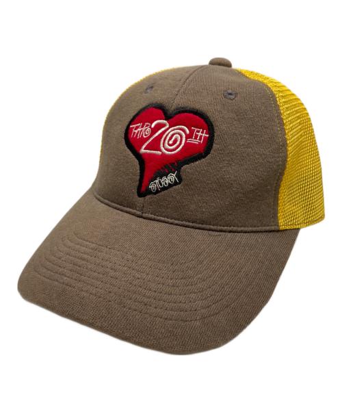 stussy（ステューシー）stussy (ステューシー) TAR (ティーエーアール) メッシュキャップ イエロー×ブラウン サイズ:Mの古着・服飾アイテム