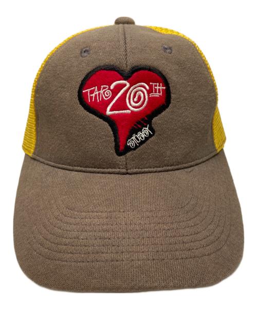 stussy（ステューシー）stussy (ステューシー) TAR (ティーエーアール) メッシュキャップ イエロー×ブラウン サイズ:Mの古着・服飾アイテム