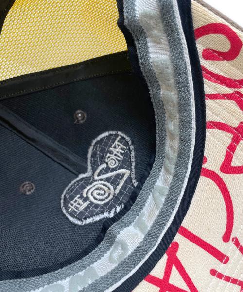 stussy（ステューシー）stussy (ステューシー) TAR (ティーエーアール) メッシュキャップ イエロー×ブラウン サイズ:Mの古着・服飾アイテム