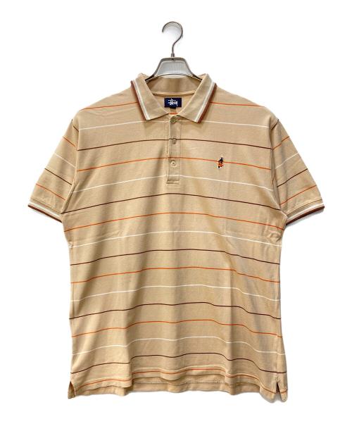 stussy（ステューシー）stussy (ステューシー) ポロシャツ ベージュ サイズ:XLの古着・服飾アイテム