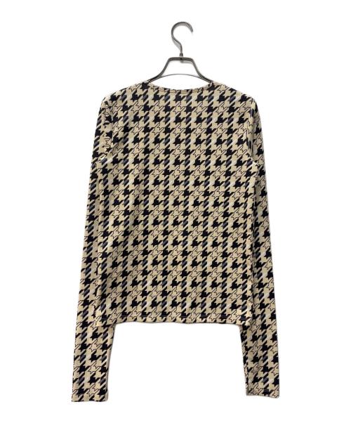 MAISON SPECIAL（メゾンスペシャル）MAISON SPECIAL (メゾンスペシャル) Hound Tooth Tops ベージュ サイズ:Ｍの古着・服飾アイテム