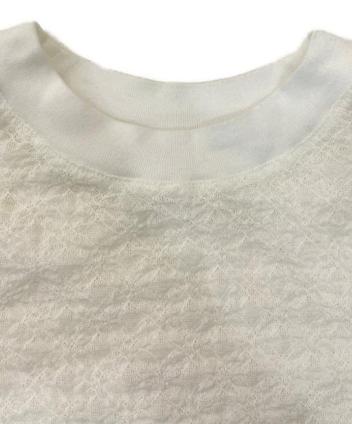 STUNNING LURE（スタニングルアー）STUNNING LURE (スタニングルアー) レースカットソー ホワイト サイズ:Mの古着・服飾アイテム