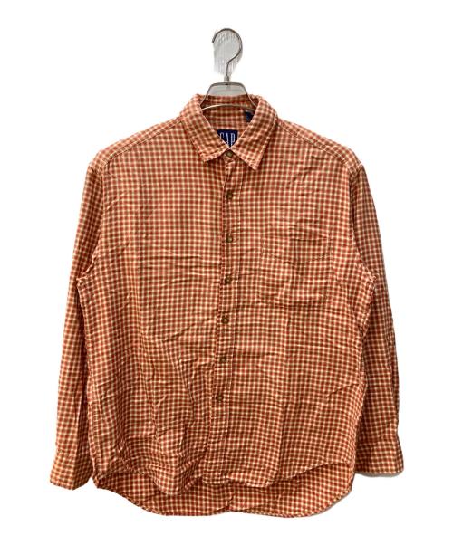 OLD GAP（オールドギャップ）OLD GAP (オールドギャップ) チェックシャツ オレンジ サイズ:Lの古着・服飾アイテム