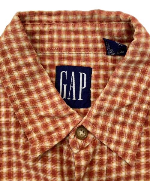 OLD GAP（オールドギャップ）OLD GAP (オールドギャップ) チェックシャツ オレンジ サイズ:Lの古着・服飾アイテム
