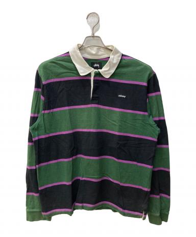 stussy　ラガーシャツ　Mサイズ Stussy ラガーシャツ ボーダー Mサイズ - メルカリ