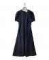 UNITED ARROWS TOKYO（ユナイテッドアローズトウキョウ）の古着「パフスリーブ ロングワンピース」｜ネイビー