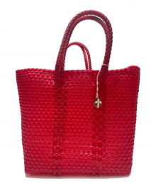 OJO DE MEX（オホデメックス）の古着「チャーム付カゴバッグ」｜レッド