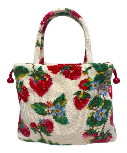 FEILER（フェイラー）FEILER (フェイラー) ストロベリーフィールドミニハンドバッグ アイボリーの古着・服飾アイテム